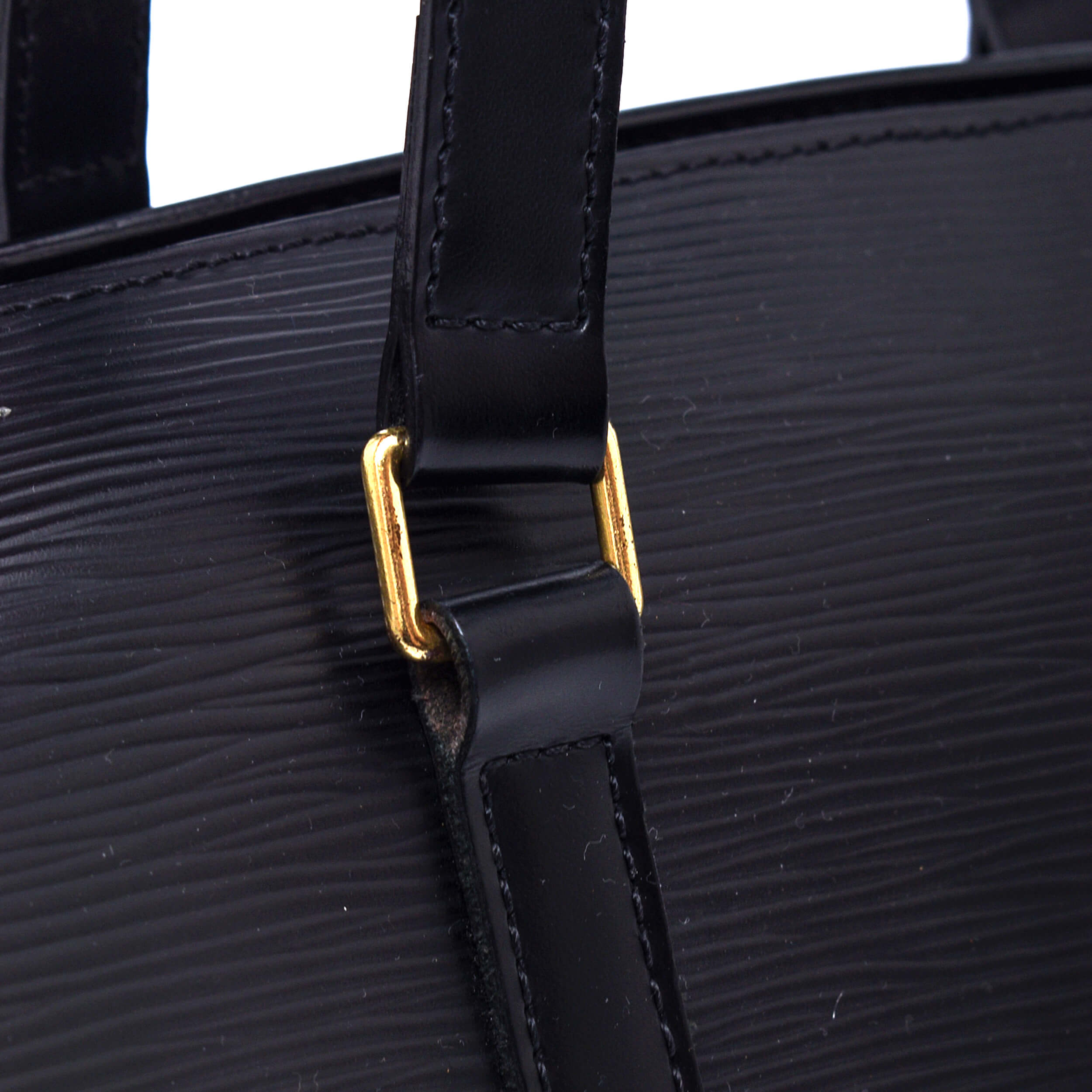 Louis Vuitton - Black Epi Leather Soufflot Satchel Bag 